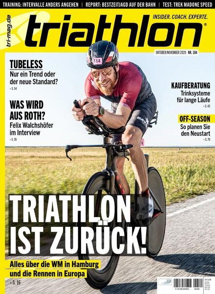 Triathlon Germany – Oktober 2020 Cover