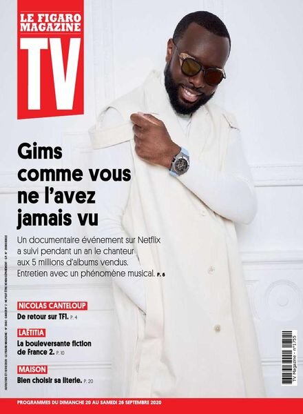 TV Magazine – 20 Septembre 2020 Cover