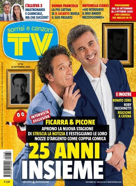 TV Sorrisi e Canzoni – 22 Settembre 2020 Cover
