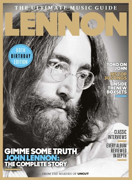 Uncut The Ultimate Music Guide – John Lennon – October 2020 Cover