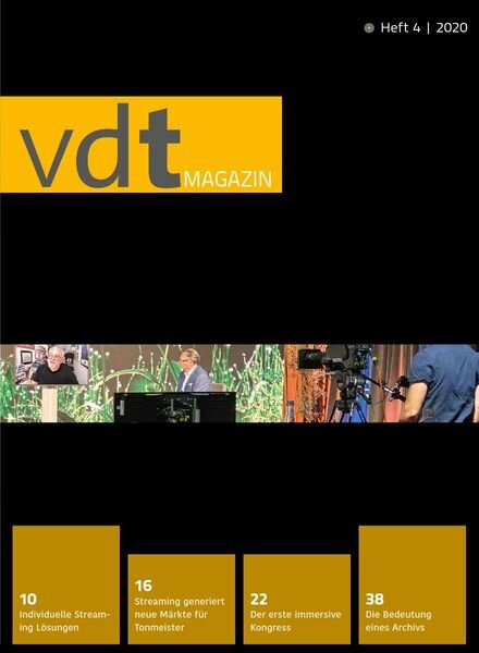 Vdt Magazin – Nr.4 2020 Cover