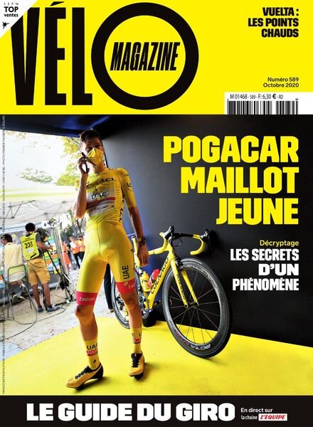 Velo Magazine – Octobre 2020 Cover