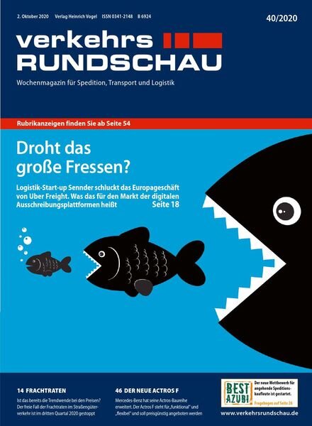 VerkehrsRundschau – 28 September 2020 Cover