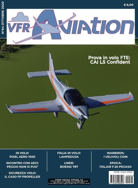 VFR Aviation – Ottobre 2020 Cover