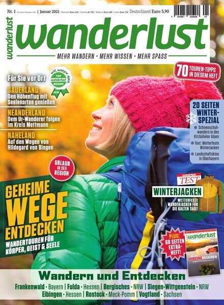 Wanderlust Germany – November 2020 – Januar 2021 Cover