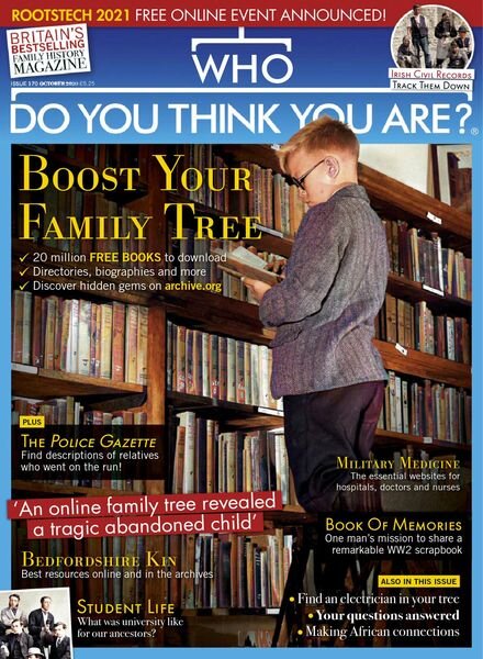 Who Do You Think You Are – October 2020 Cover