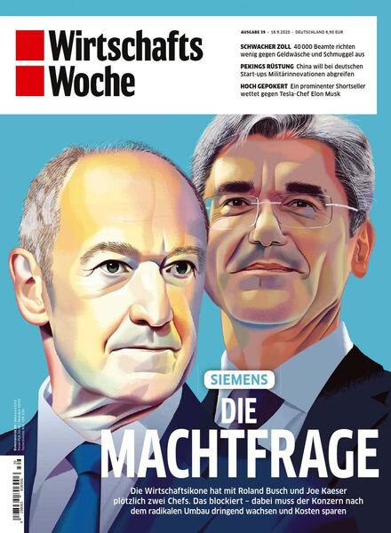Wirtschaftswoche – 18 September 2020 Cover