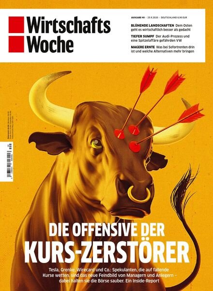 Wirtschaftswoche – 25 September 2020 Cover