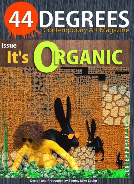 44DEGREES Contemporary Art Magazine – It’s organic 2020 Cover