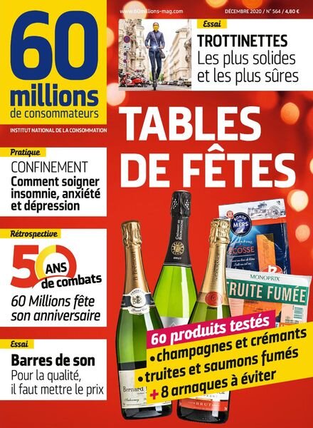 60 Millions de Consommateurs – Decembre 2020 Cover