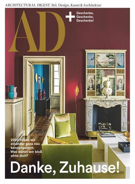 AD Architectural Digest Germany – Dezember 2020 Cover