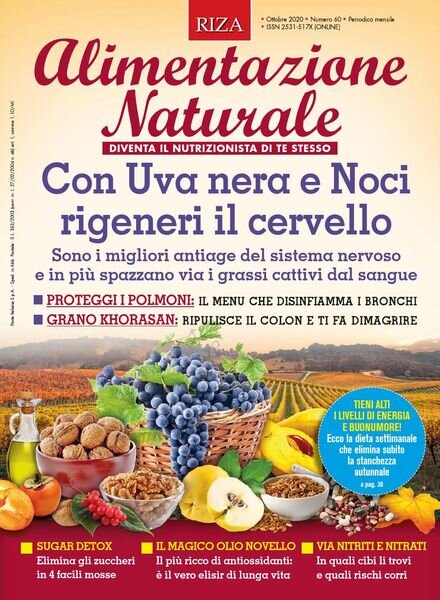 Alimentazione Naturale – Ottobre 2020 Cover