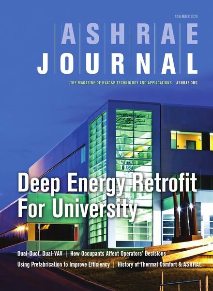 ASHRAE Journal – November 2020 Cover
