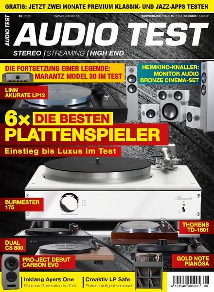 Audio Test – Nr.8 2020 Cover