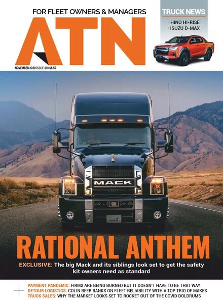 Australasian Transport News ATN – November 2020 Cover