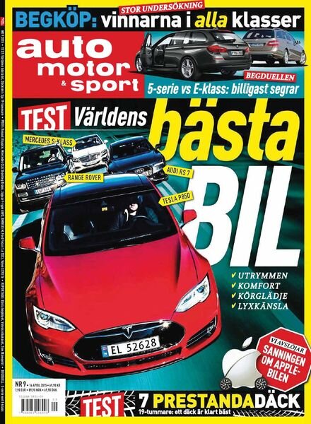 Auto Motor & Sport Sverige – 09 april 2015 Cover