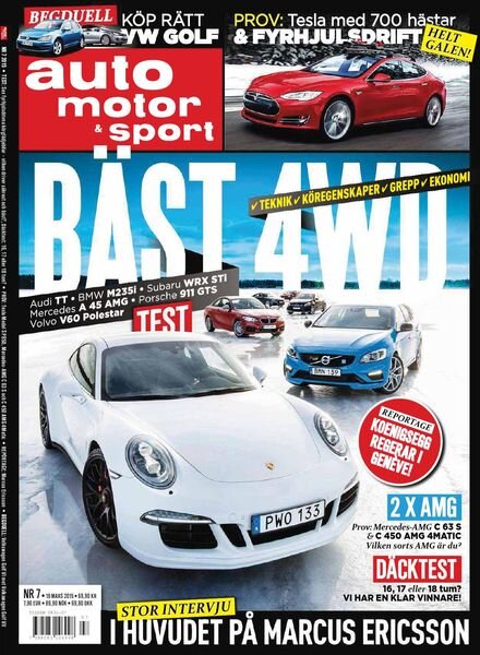 Auto Motor & Sport Sverige – 12 mars 2015 Cover