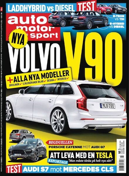 Auto Motor & Sport Sverige – 16 januari 2015 Cover