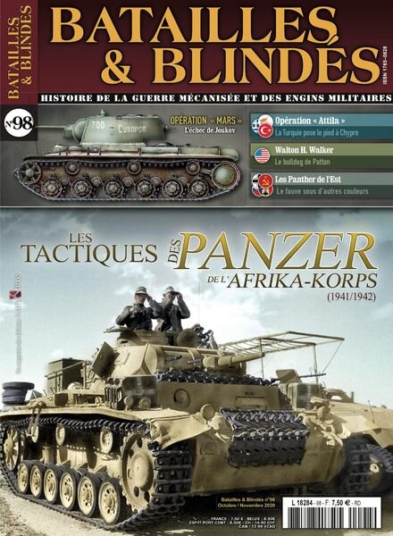 Batailles & Blindes – Octobre-Novembre 2020 Cover