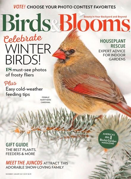 Birds & Blooms – December-January 2020 Cover