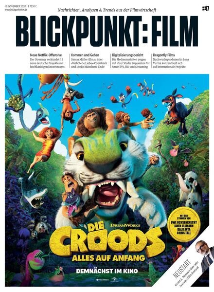 Blickpunkt Film – 16 November 2020 Cover