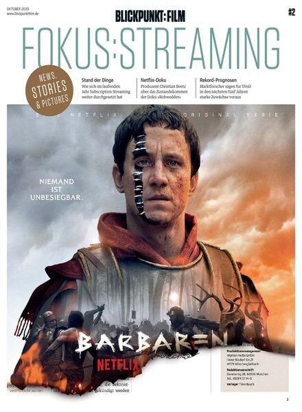 Blickpunkt Film Fokus Nr.2 – Oktober 2020 Cover