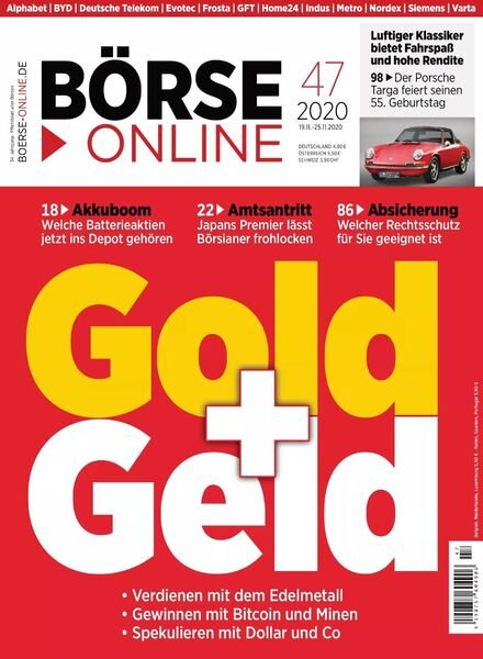 Borse Online – 19 November 2020 Cover