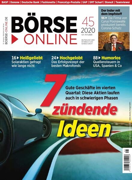 Borse Online – 5 November 2020 Cover