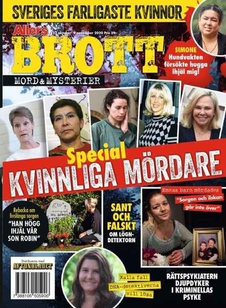 Brott mord och mysterier – november 2020 Cover