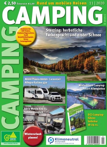 Camping Germany – November 2020 Cover