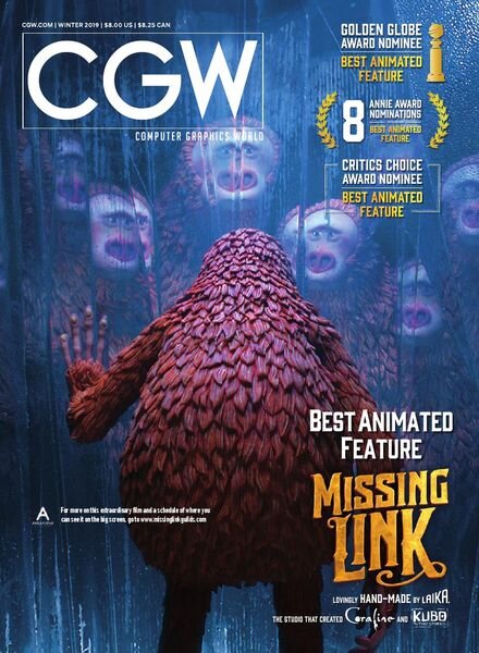 Computer Graphics World – Winter 2019 Cover
