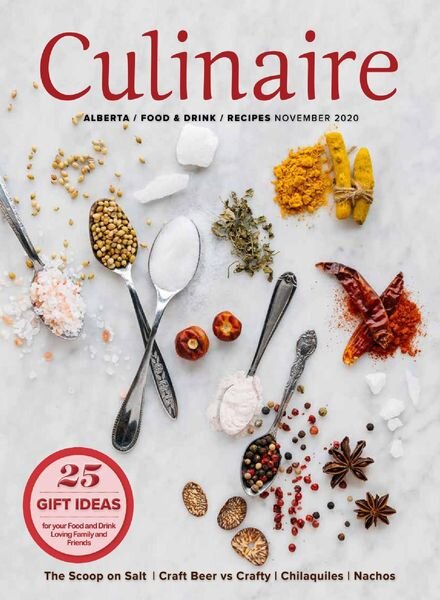 Culinaire Magazine – November 2020 Cover