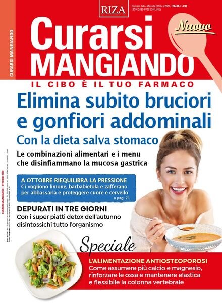 Curarsi Mangiando – Ottobre 2020 Cover