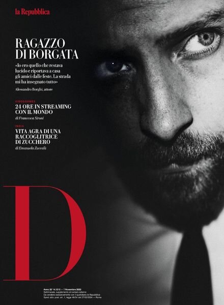 D la Repubblica – 7 Novembre 2020 Cover