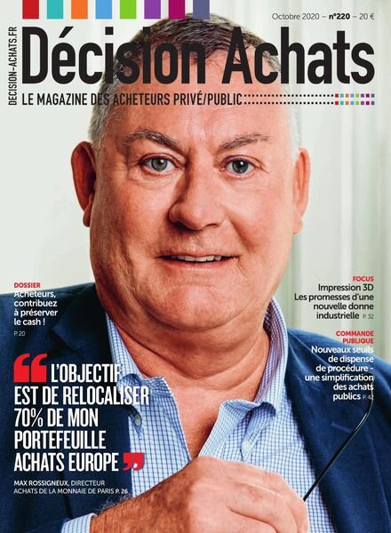 Decision Achats – Octobre 2020 Cover