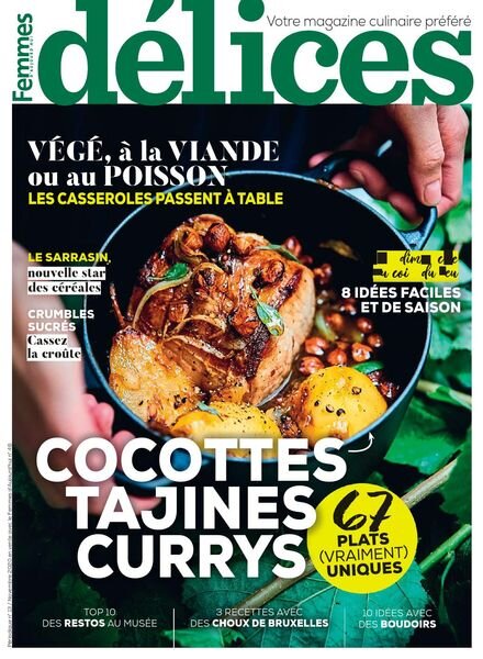 Delices de Femmes d’Aujourd’hui – Novembre 2020 Cover