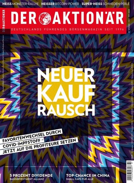 Der Aktionar – 12 November 2020 Cover