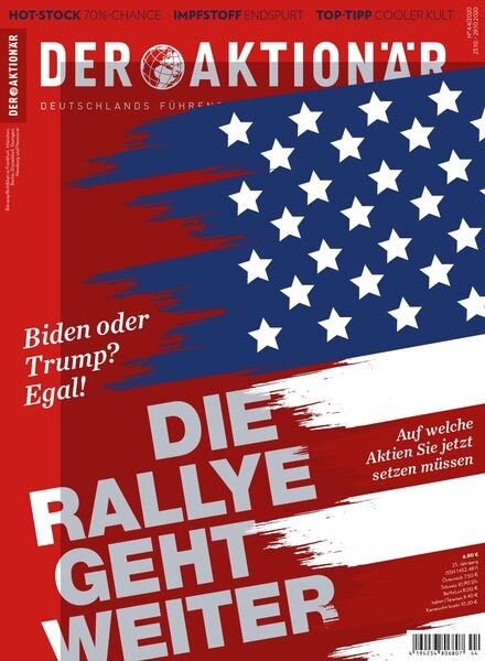Der Aktionar – 22 Oktober 2020 Cover