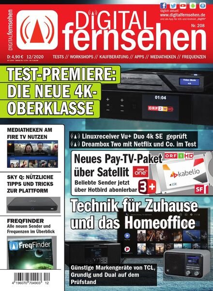 Digital Fernsehen – Dezember 2020 Cover
