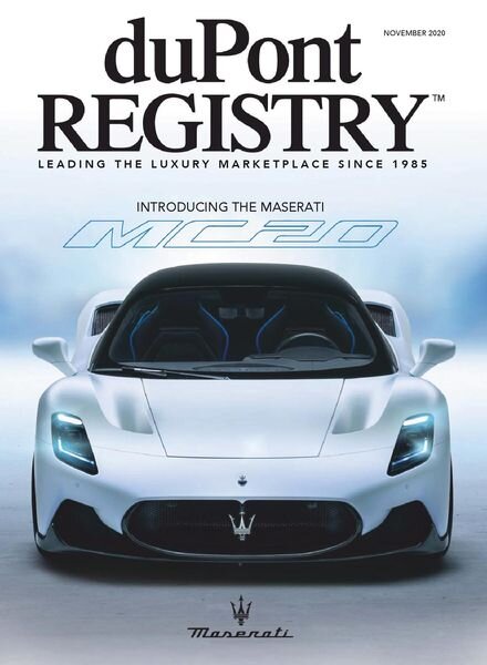 duPont Registry – November 2020 Cover