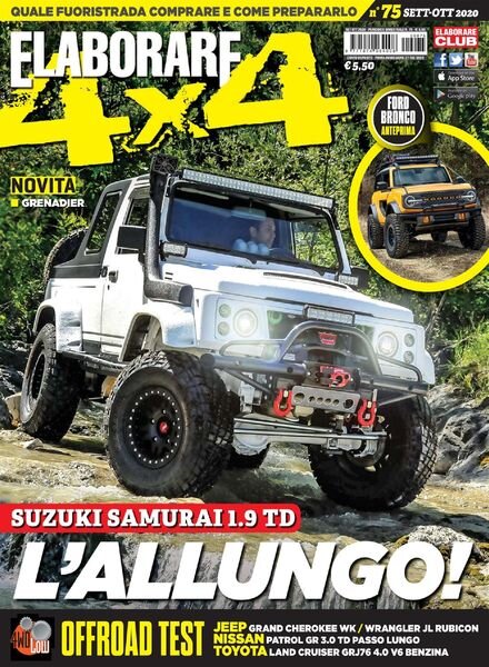 Elaborare 4×4 – 75 Sett Ottobre 2020 Cover