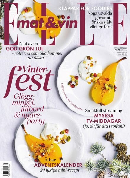 Elle Mat & Vin – december 2020 Cover