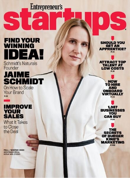 Entrepreneur’s Startups – December 2020 Cover