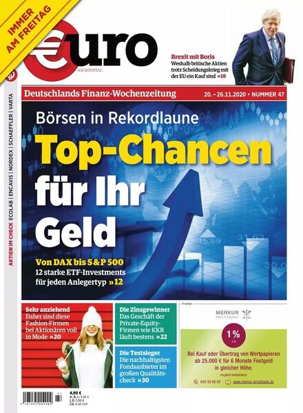 Euro am Sonntag – 20 November 2020 Cover