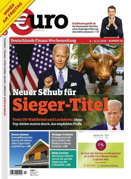 Euro am Sonntag – 6 November 2020 Cover