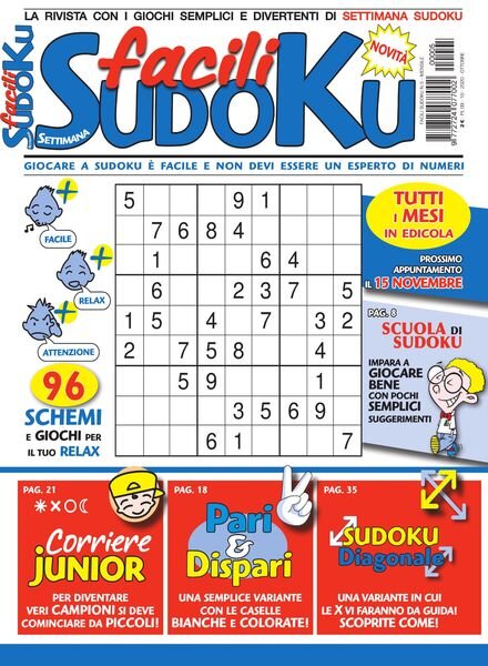 Facili Sudoku – Ottobre 2020 Cover