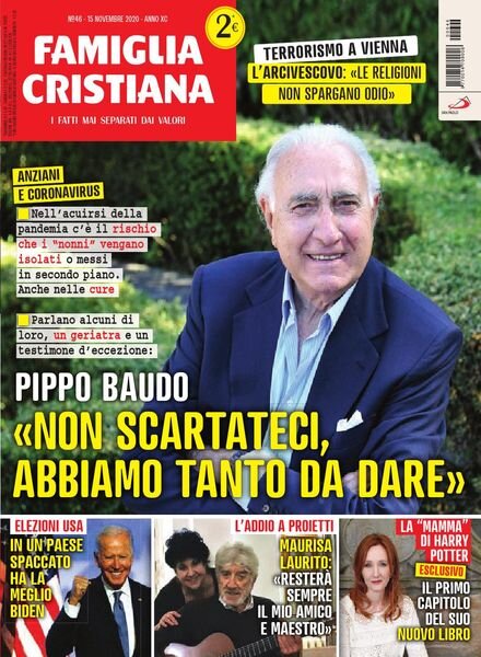 Famiglia Cristiana – 15 Novembre 2020 Cover