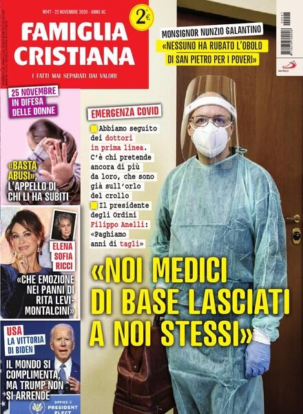 Famiglia Cristiana – 22 Novembre 2020 Cover