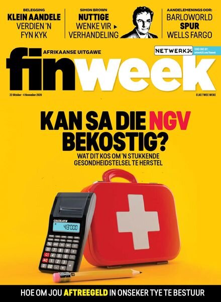 Finweek Afrikaans Edition – Oktober 22, 2020 Cover