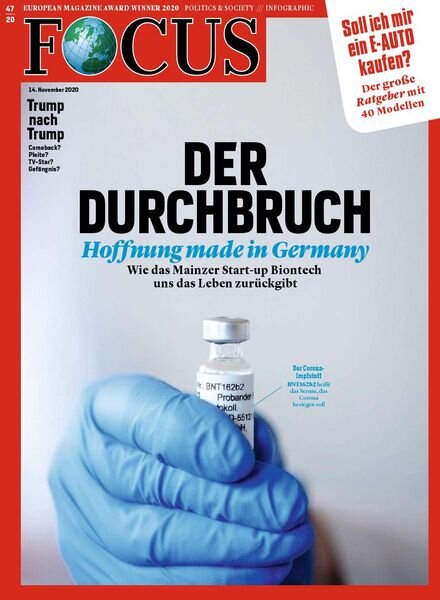 Focus – 14 November 2020 Cover